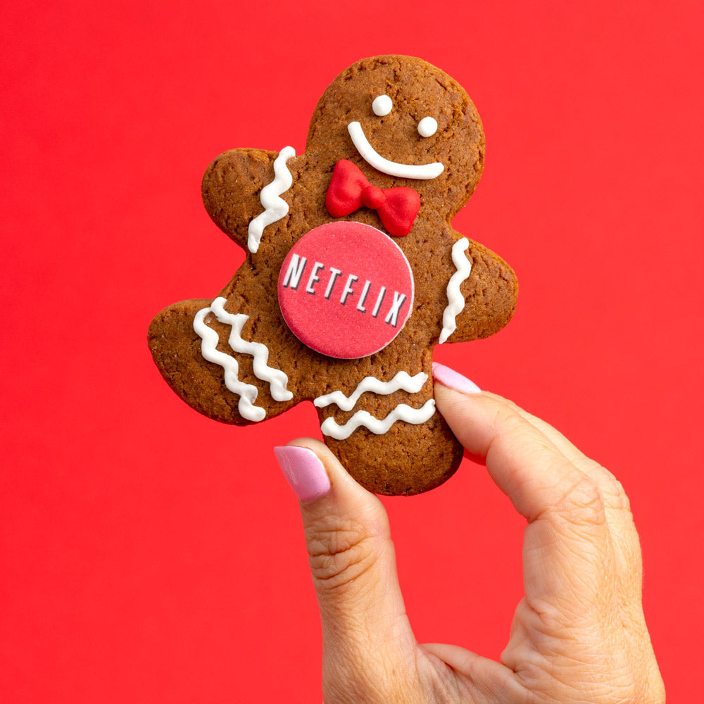 Gingerbread Man Cookie Making Retractable ID Badge Reel