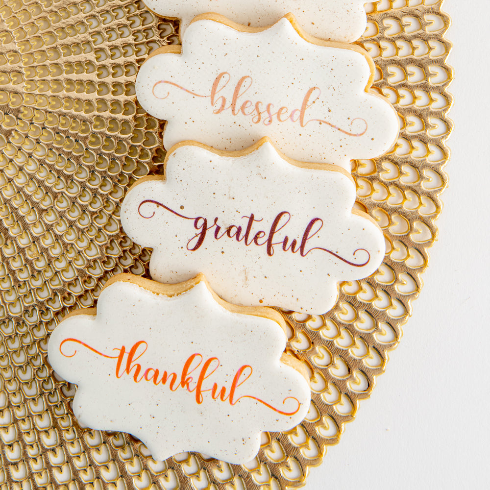 Custom Thankful & Blessed Glass Baking and Cake Dish (Personalized)