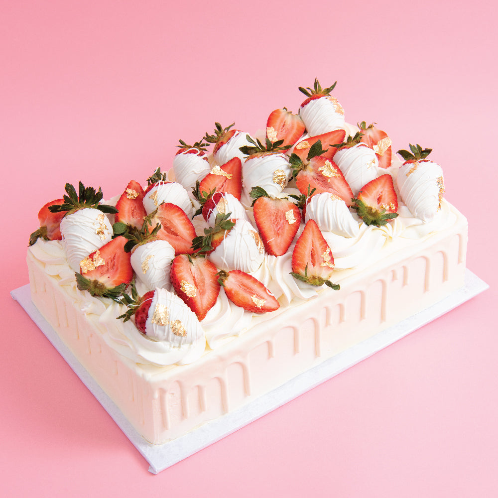Strawberry & Floral Cake Toppers - Pretty Plain Paper