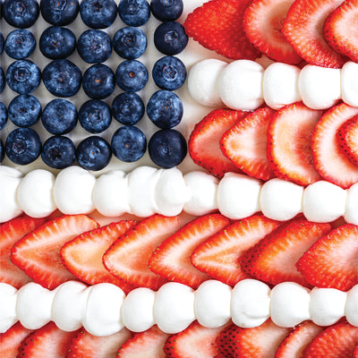 4th of July Triple Berry Flag Sheet Cake - Sweet E's Bake Shop - Sweet E's Bake Shop