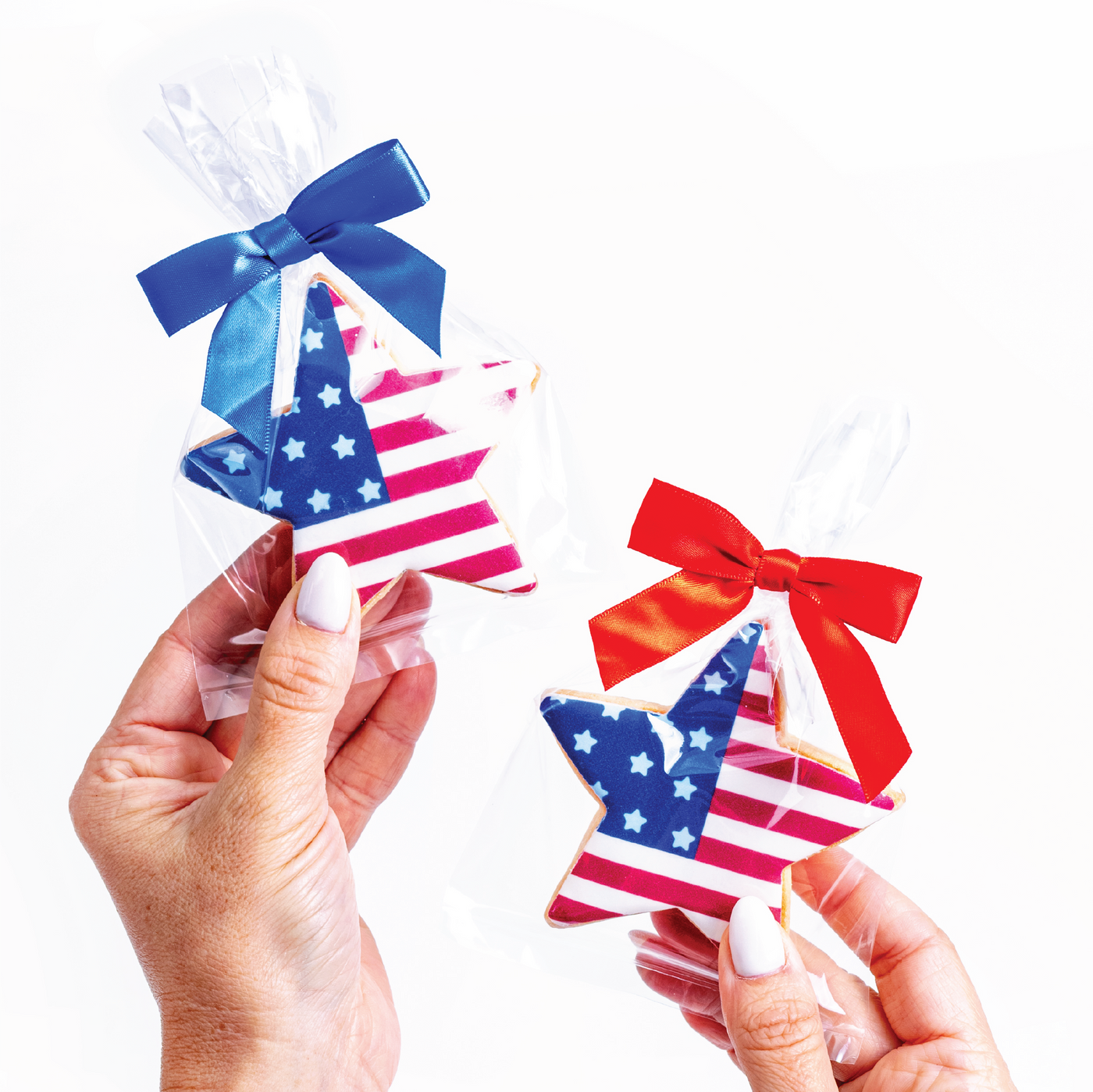 4th of July Flag Star Cookies - Sweet E's Bake Shop - The Cookie Shop