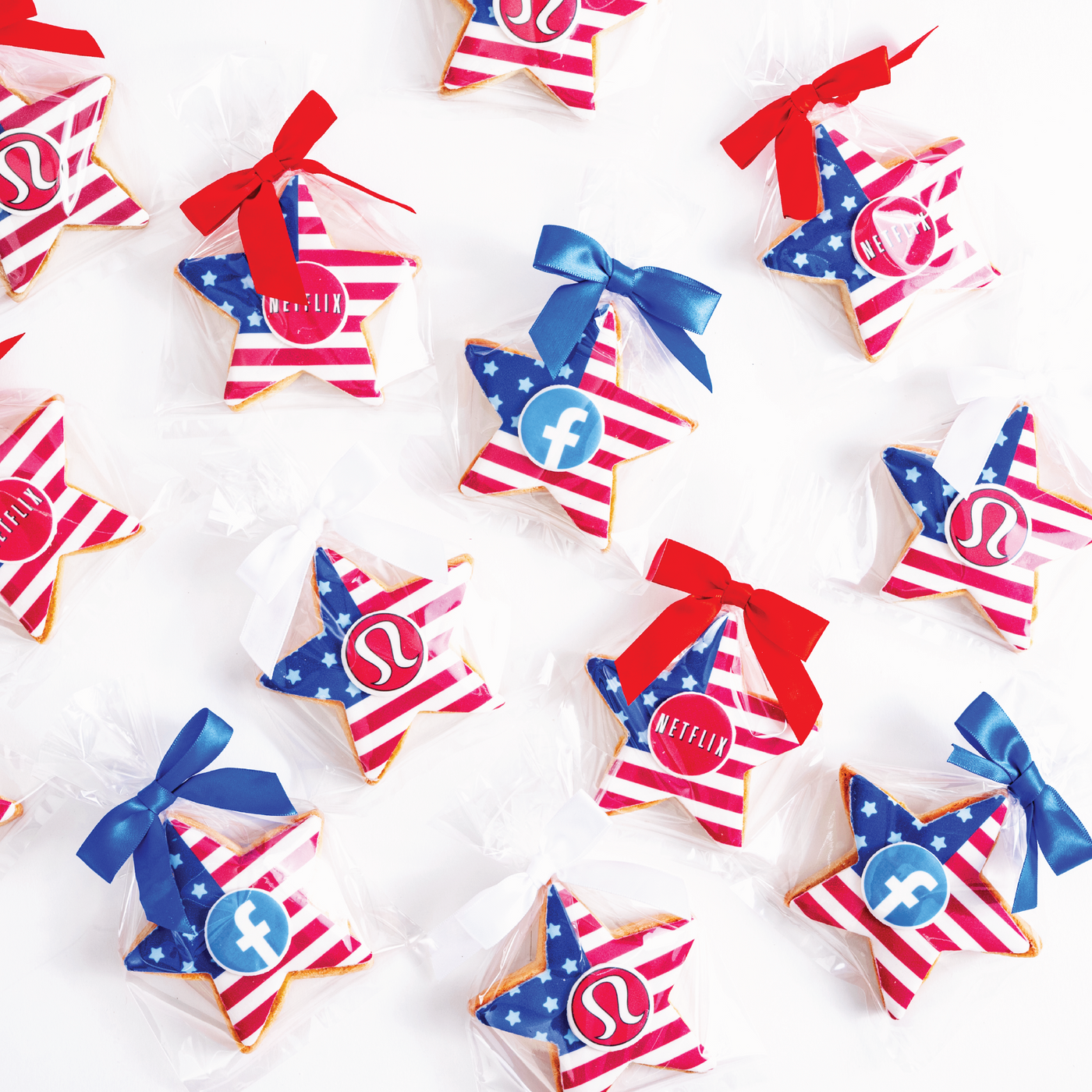 4th of July LOGO Cookie Favors | Upload Your Artwork - Sweet E's Bake Shop - The Cookie Shop