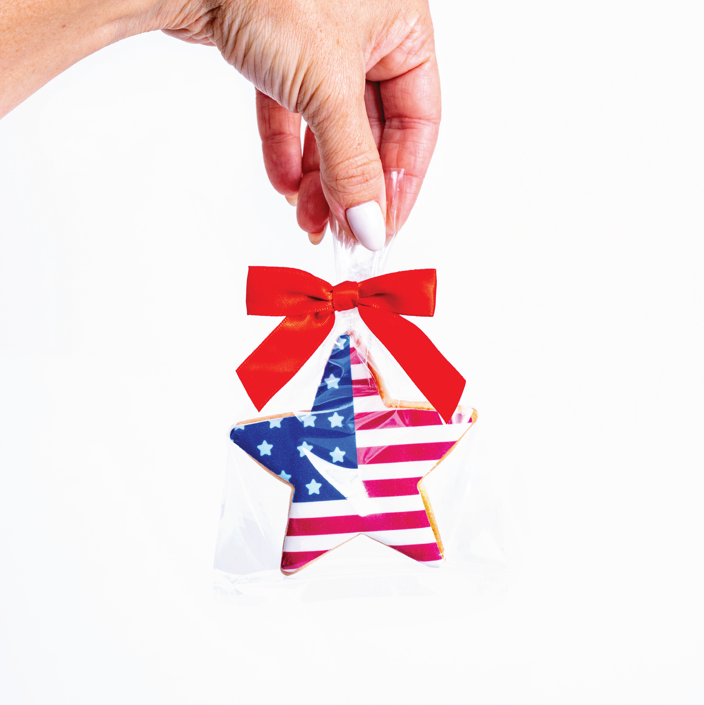 4th of July Flag Star Cookies - Sweet E's Bake Shop - The Cookie Shop