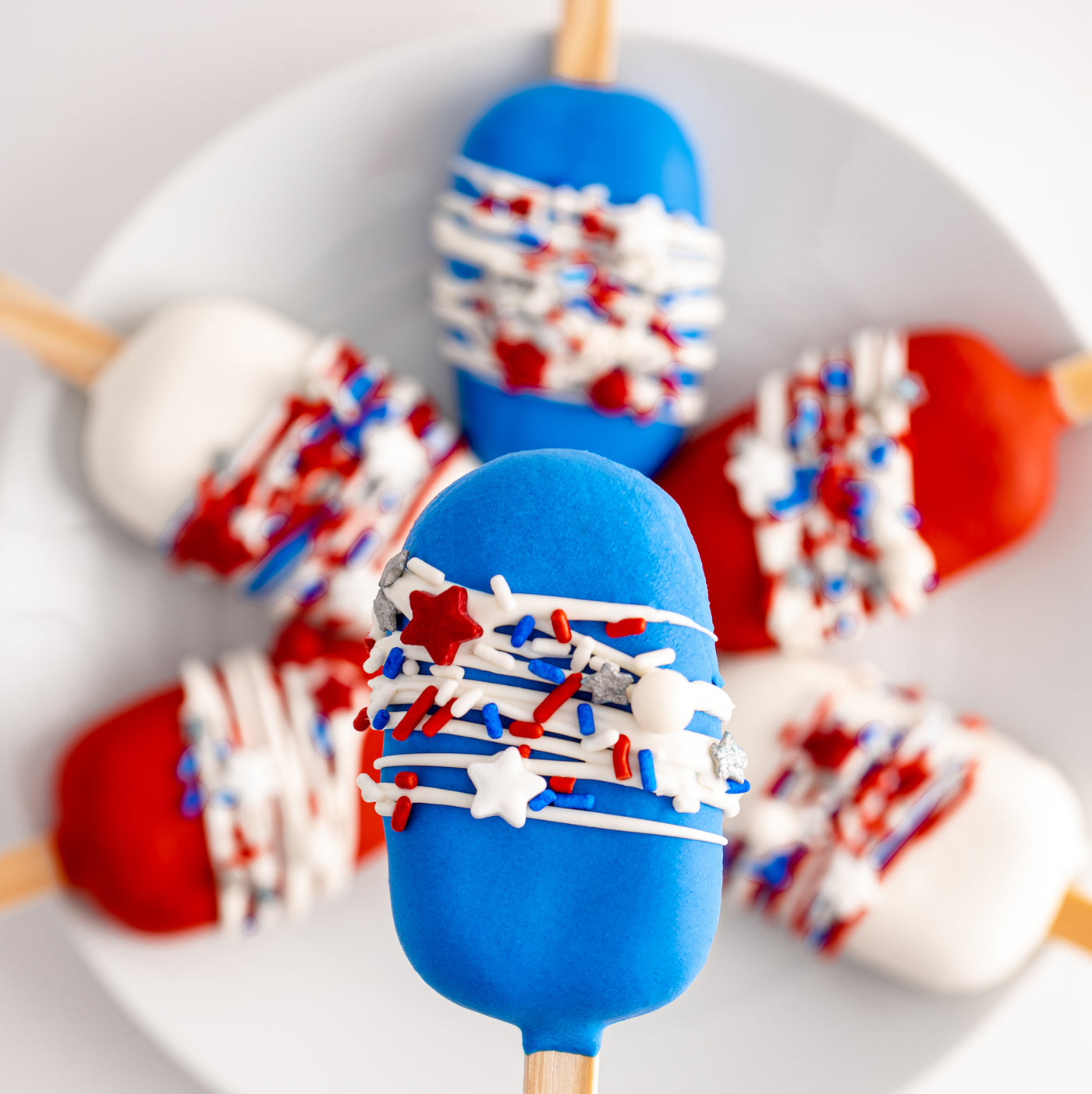 4th of July Cakesicles - Sweet E's Bake Shop - The Cake Shop