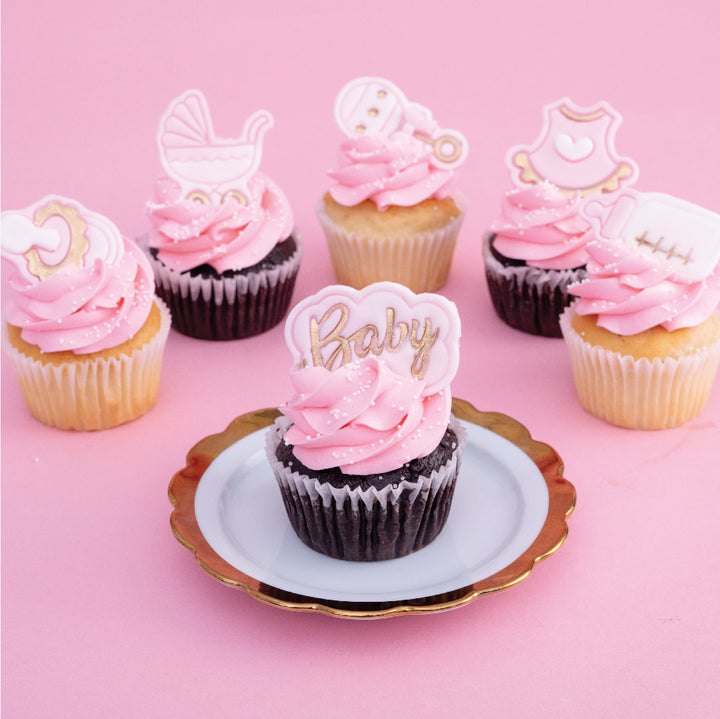 Newborn baby girl fashion cupcakes