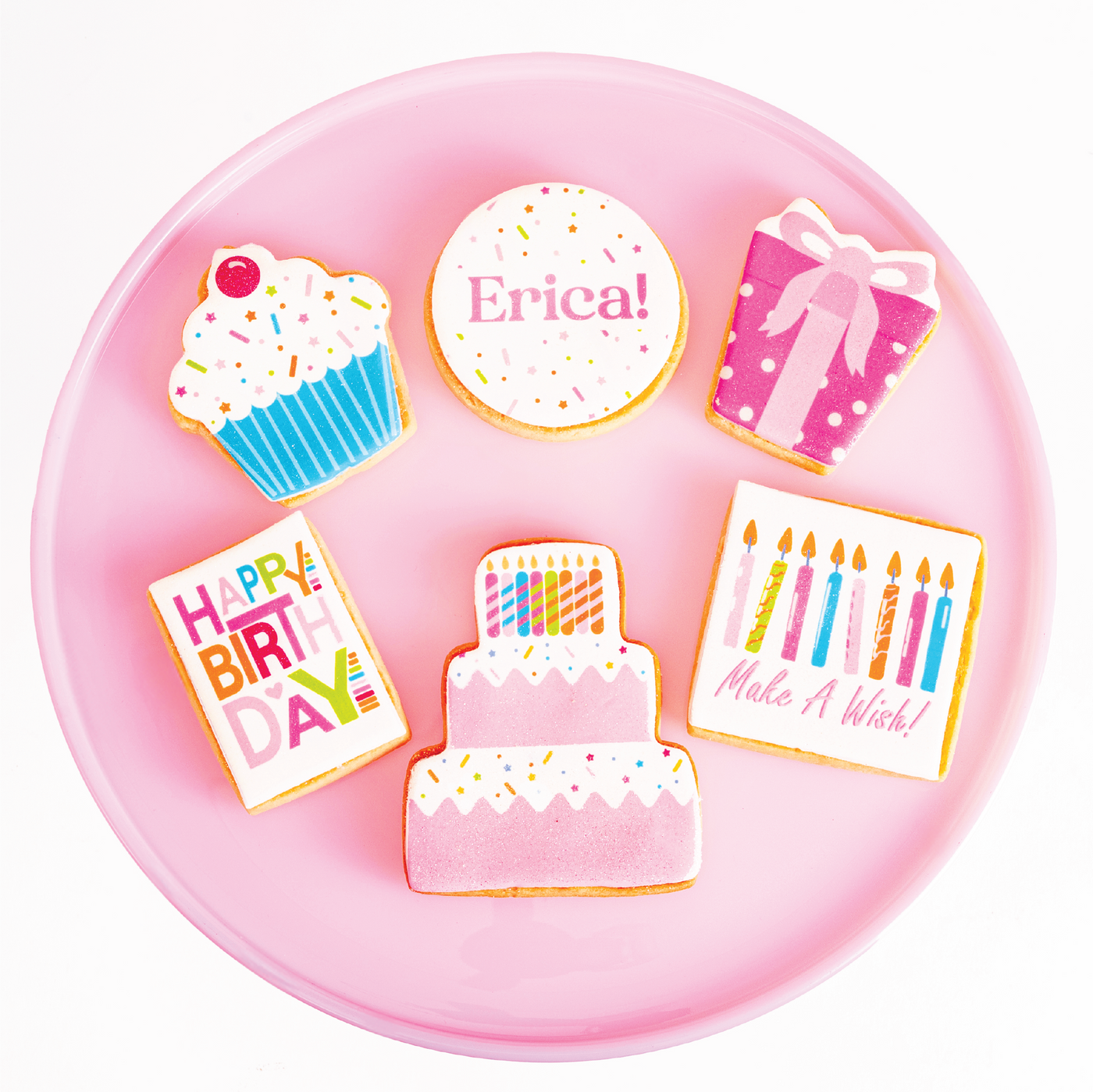 Happy Birthday Girl Cookie Gift Box | Custom Name - Sweet E's Bake Shop - Sweet E's Bake Shop