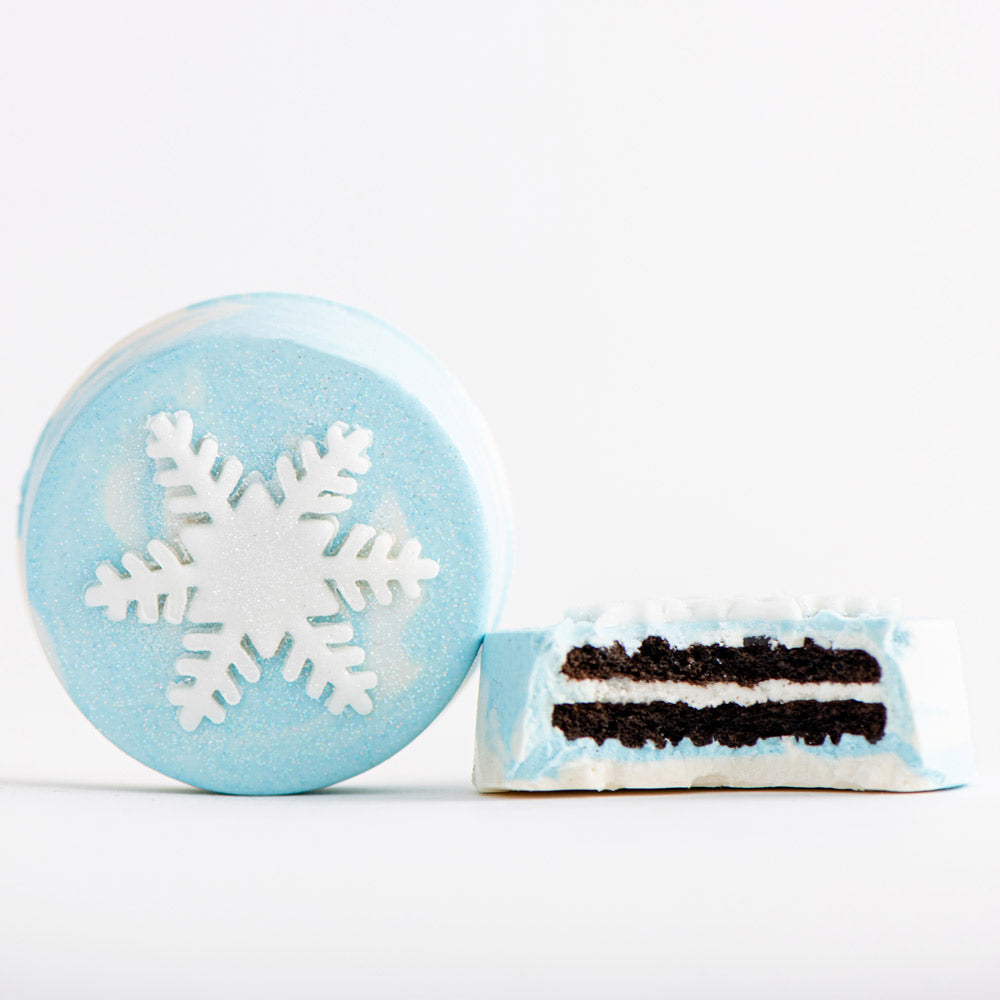 Winter Wonderland Birthday Snowflake Cookies Chocolate Oreos