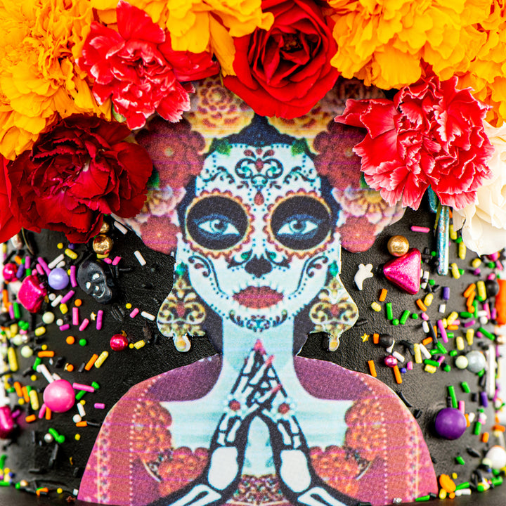 One of a Kind buy - Custom Painted Day of the Dead Skull - MADE TO ORDER