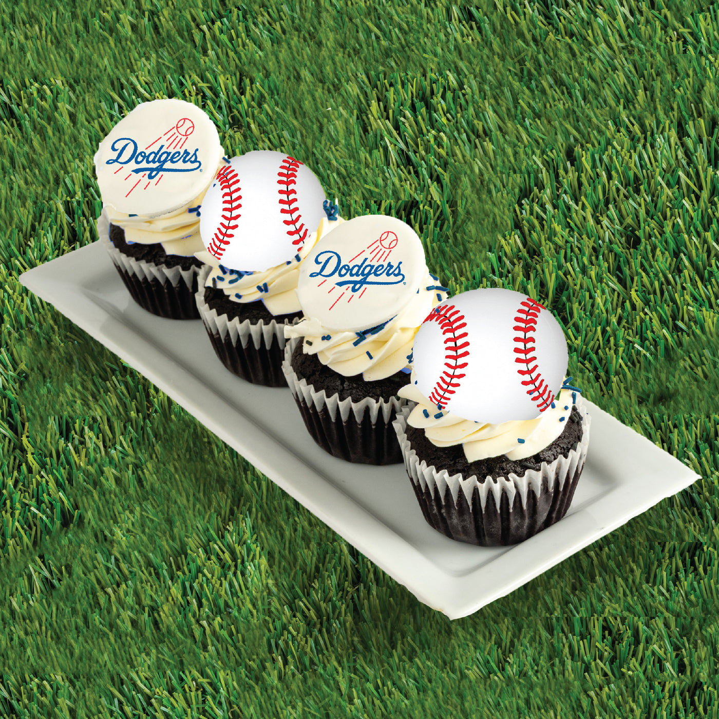 Dodger Cupcakes