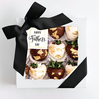 Happy Father's Day Golden Strawberry Gift Box - Sweet E's Bake Shop - Sweet E's Bake Shop