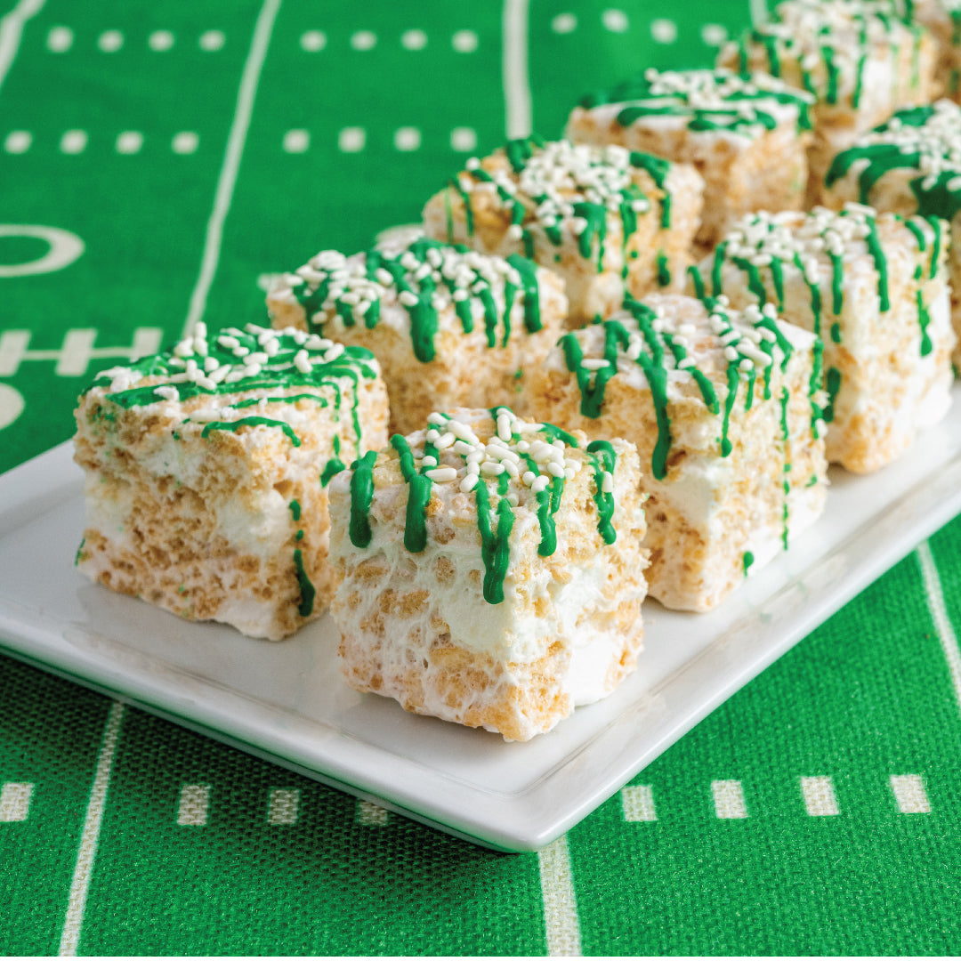 Game Day Rice Krispie Bites