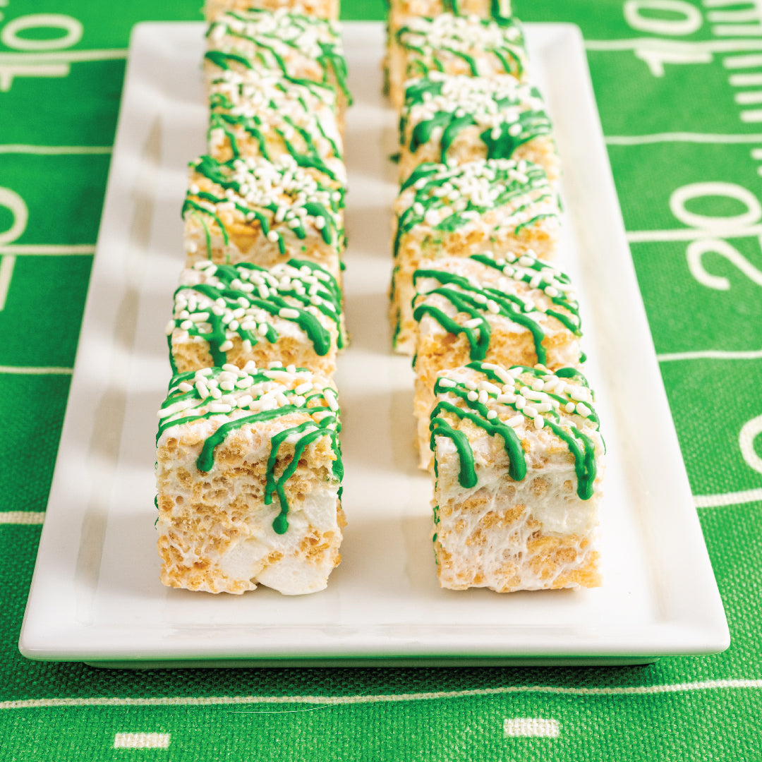 Game Day Rice Krispie Bites