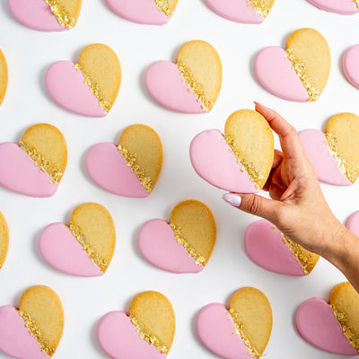 Glam Heart Cookies