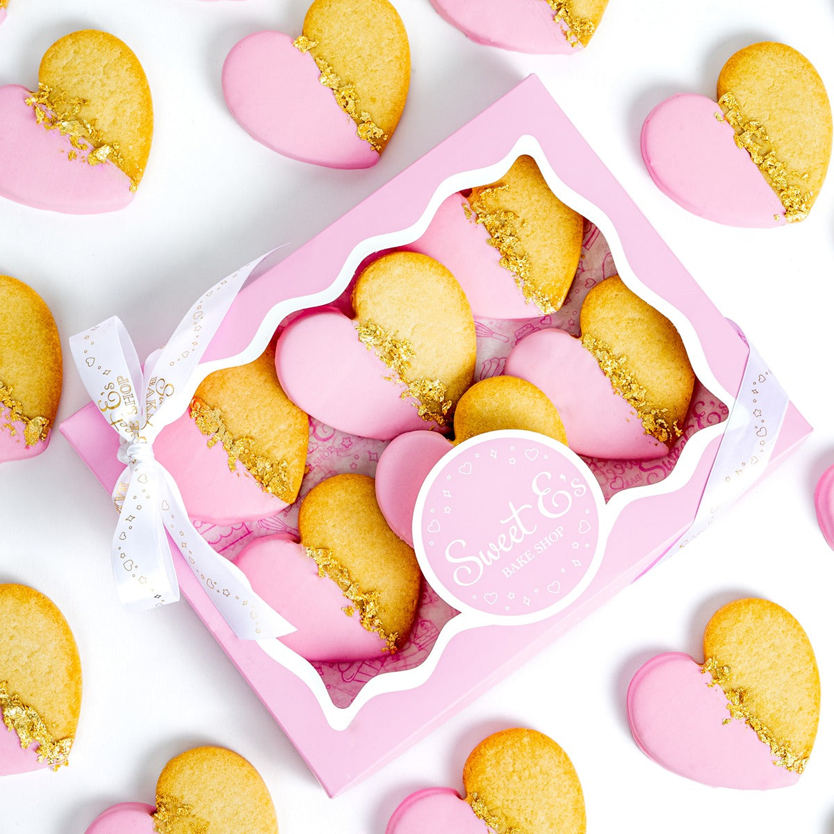 Glam Heart Cookies