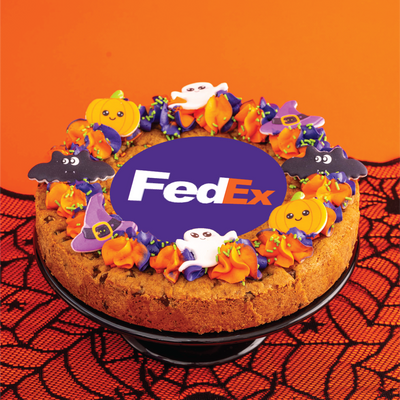 Halloween Logo Cookie Cake | Upload Your Artwork