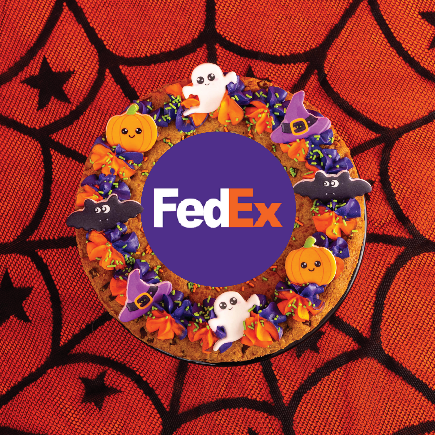 Halloween Logo Cookie Cake | Upload Your Artwork