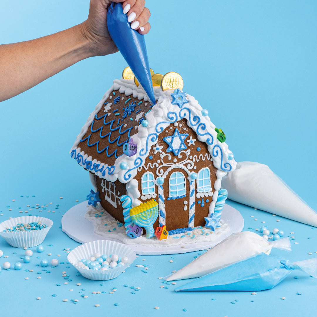 Hanukkah Gingerbread House DIY Kit - Sweet E's Bake Shop - Sweet E's Bake Shop