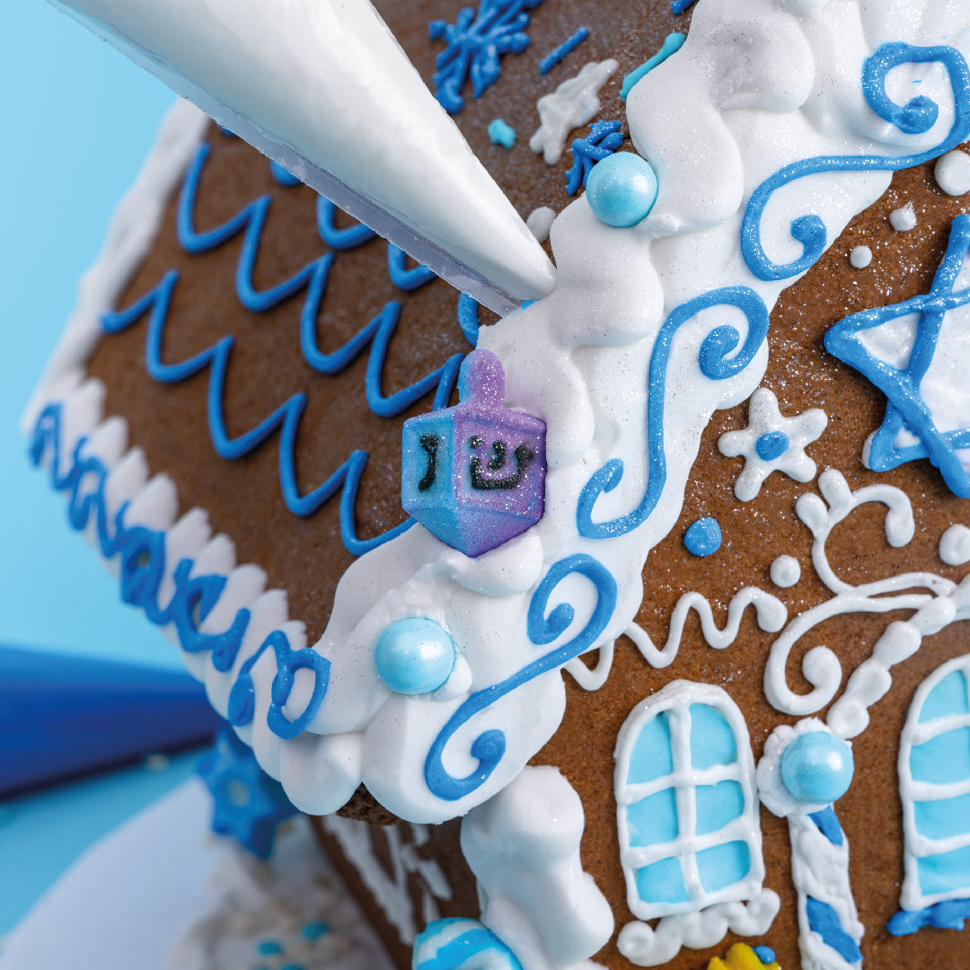 Hanukkah Gingerbread House DIY Kit - Sweet E's Bake Shop - Sweet E's Bake Shop