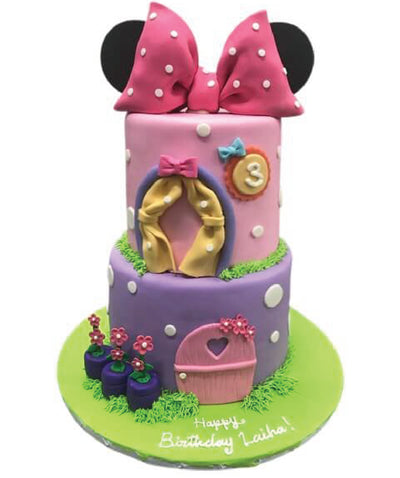 Minnie Mouse House Cake - Sweet E's Bake Shop - The Cake Shop