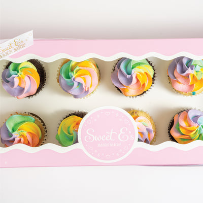 St. Patrick's Day Rainbow Cupcakes