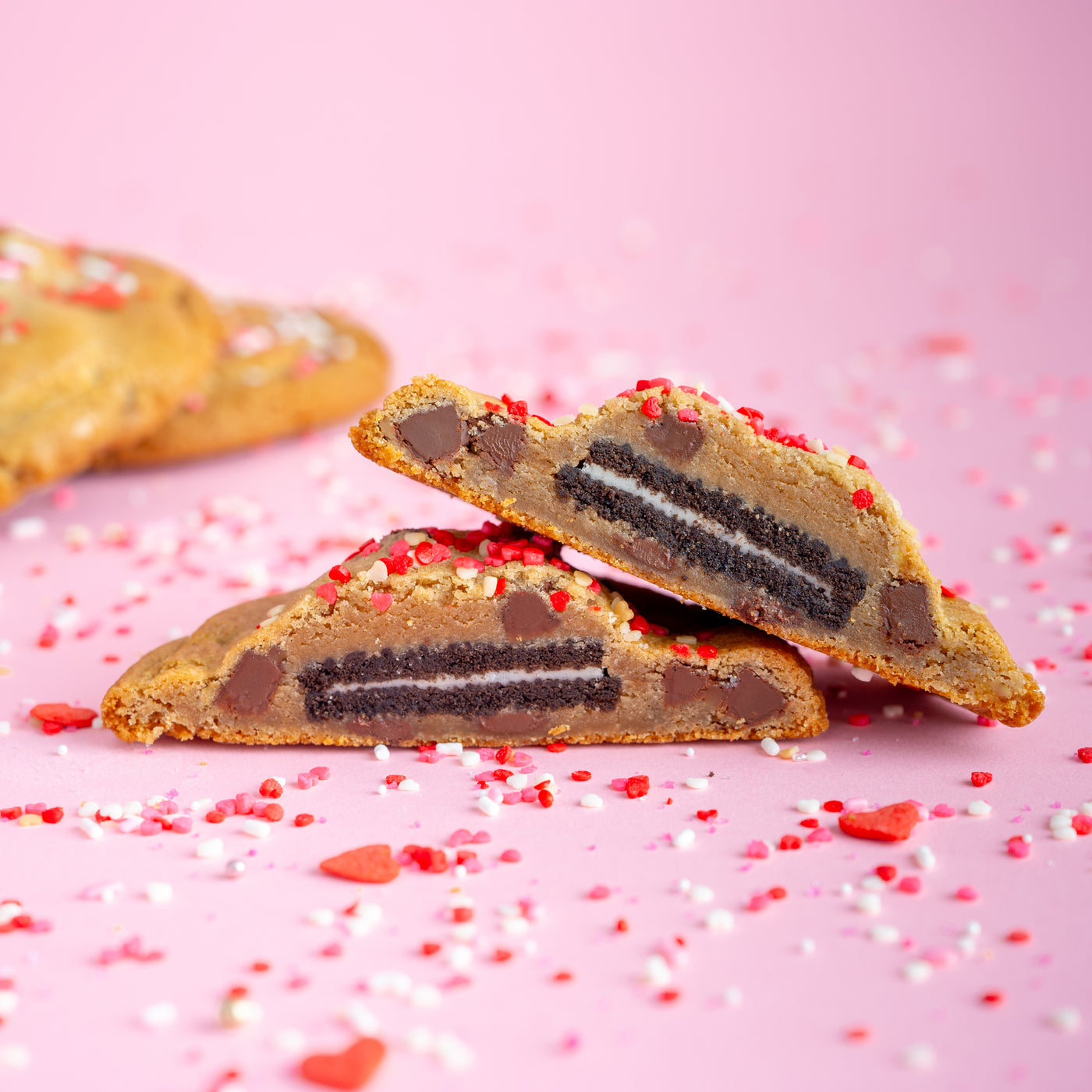 Valentine Stuffed Cookies