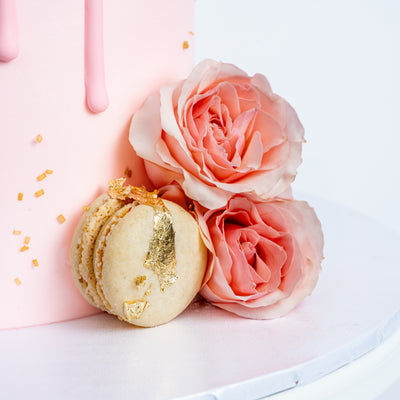 Valentine Champagne Rose Cake