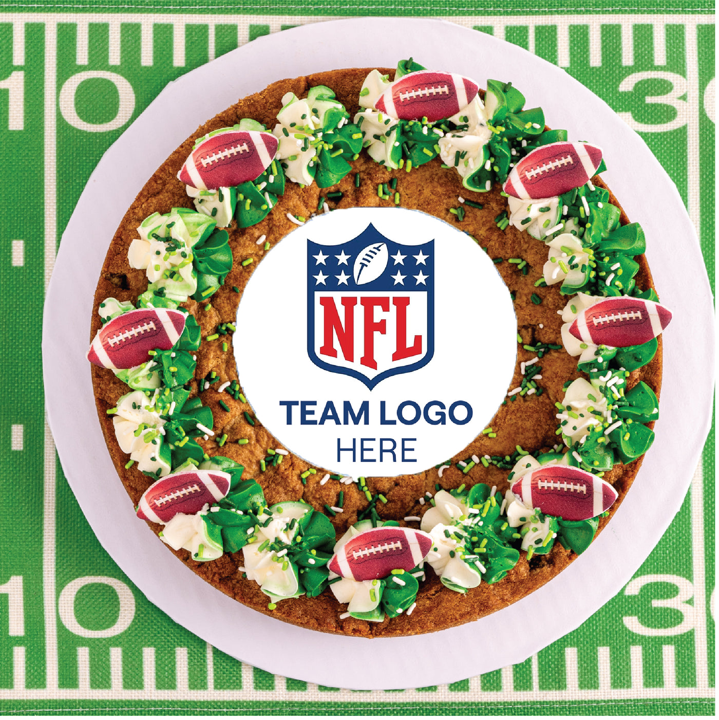 Football Team Cookie Cake | Choose Your Team!