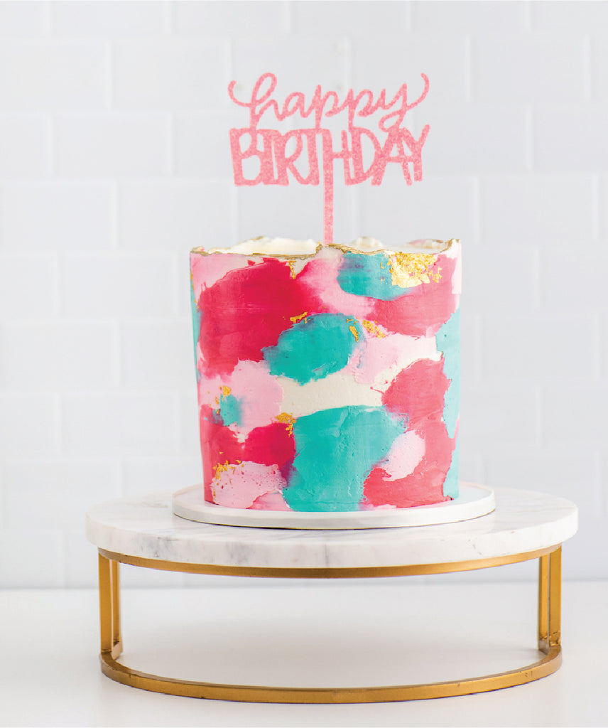 Sugar art rainbow unicorn birthday cake - Atelier Eleni