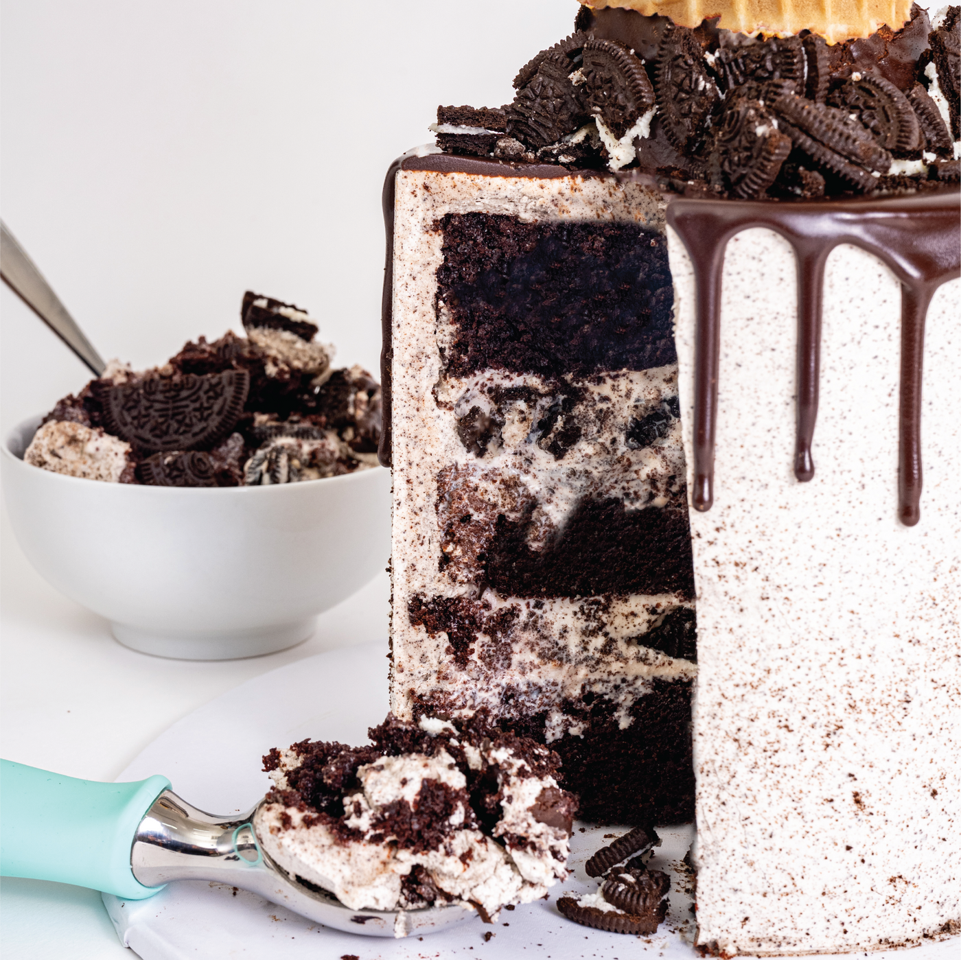 Cookies n' Cream Ice Cream Cake - Sweet E's Bake Shop - The Cake Shop