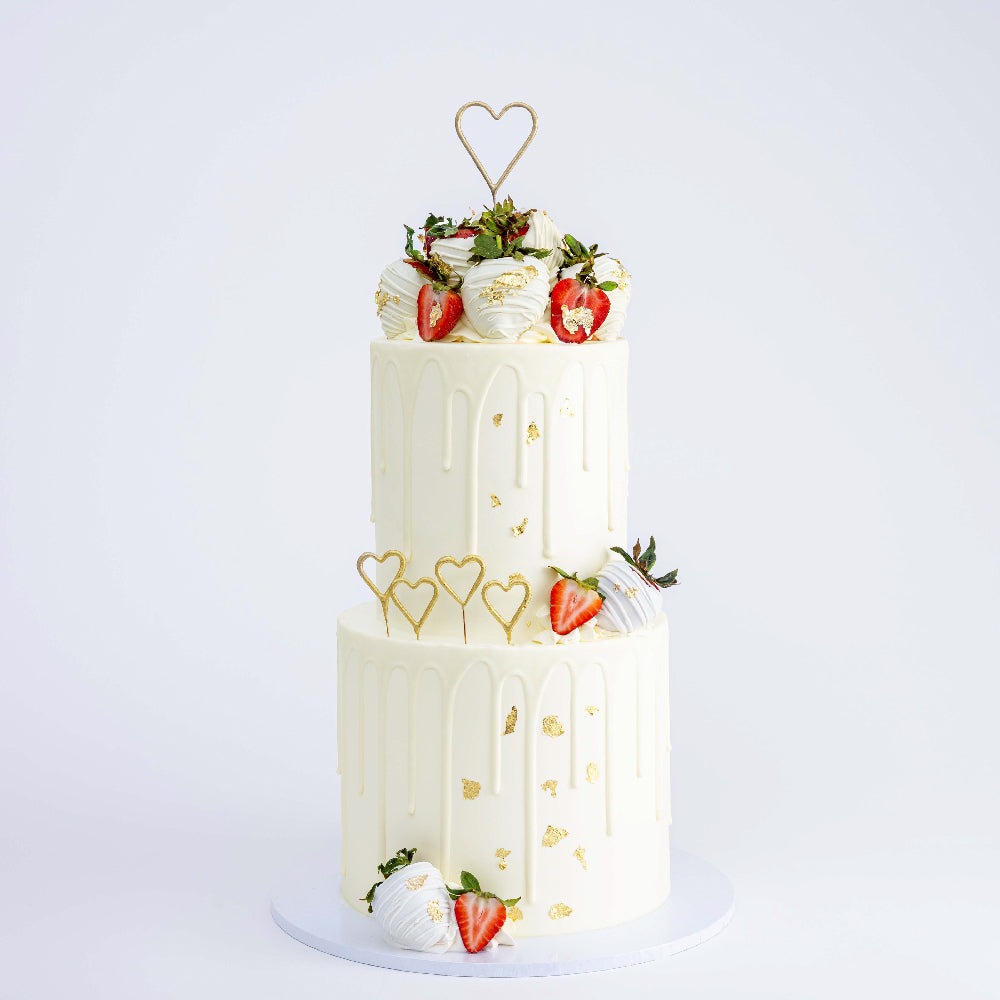 2 Tier Flamingo Sails cake | Romantic Cake for Wedding and Engagement –  Kukkr