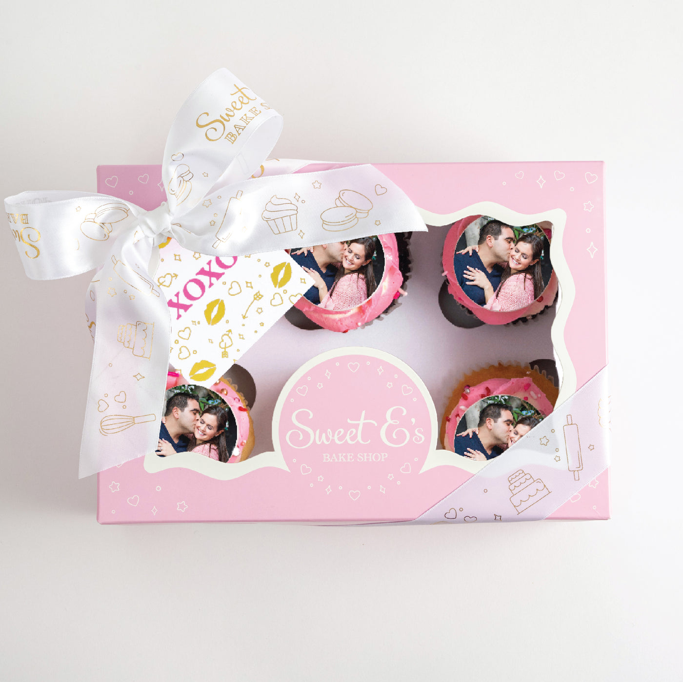 PHOTO Valentine Cupcake Gift Box | Upload Your Artwork