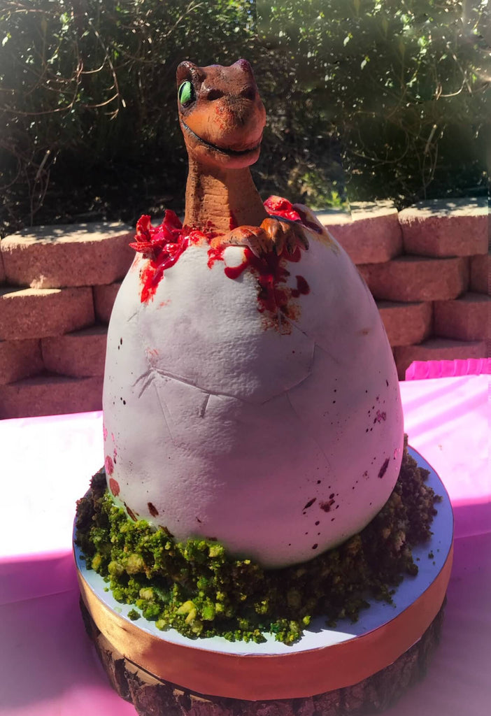 Dino egg smash cake - How cute is this?!!! | Cake smash, Dino birthday  party, Dino birthday
