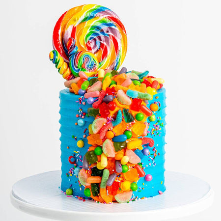 Large Birthday Surprise Candy Cake (Non-Chocolate) – CandyCakeExplosion