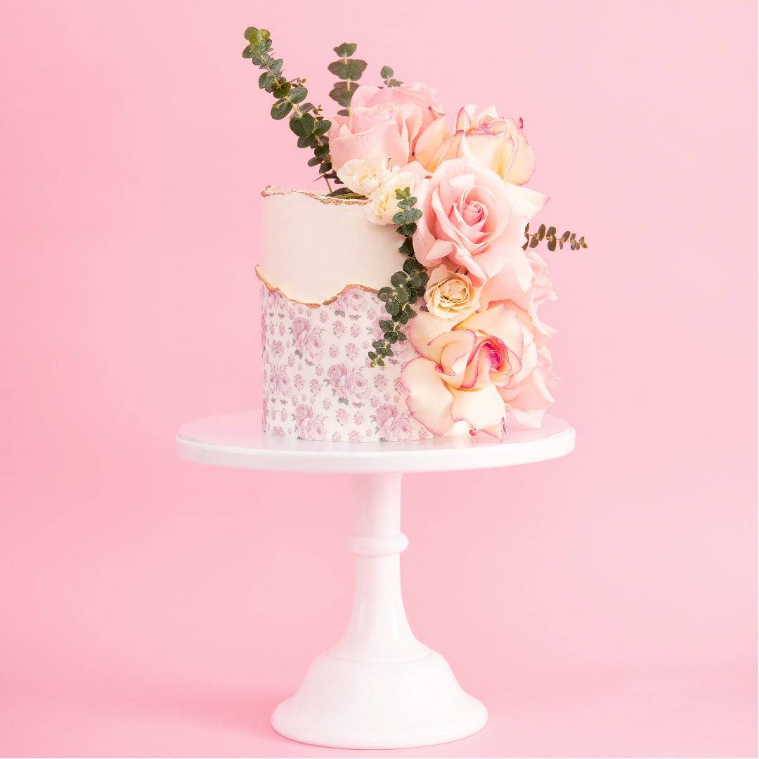 Happy Birthday Cake vase arrangement in Mesquite, NV - EXQUISITE BLOOMS  FLORAL
