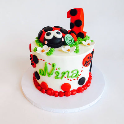 Lady Bug Cake - Sweet E's Bake Shop