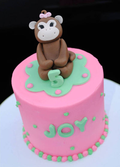 Monkey Girl Cake - Sweet E's Bake Shop