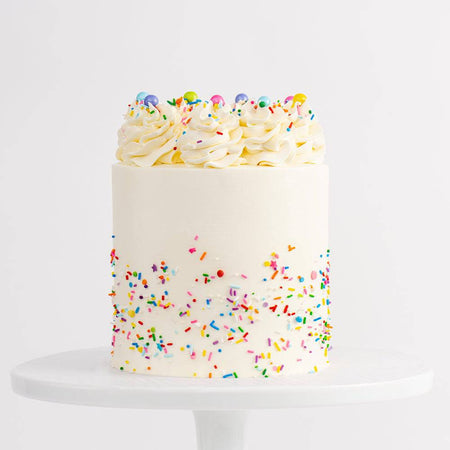 VEGAN Ultimate Confetti Birthday Cake Delivery Los Angeles & Nearby